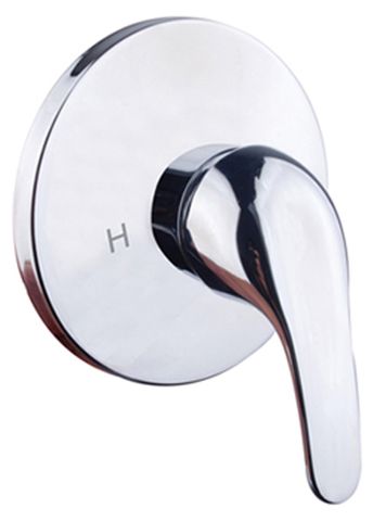 Diaz 2 Chrome Shower Mixer Solid Handle