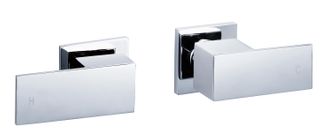 Savanna Square Chrome Wall Top Assembly Lever