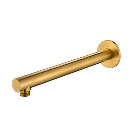 Star PVD Polished Brass Shower Arm Straight 300mm