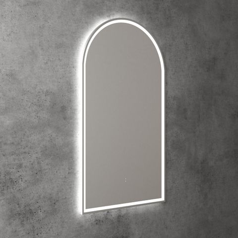 Canterbury Arched 500 LED Mirror - Brushed Nickel