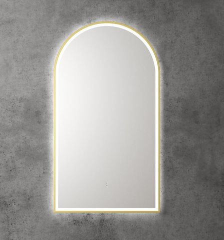 Canterbury Arched 500 LED Mirror - Brushed Gold