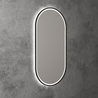 Beau Monde Oval 450 LED Mirror - Matte Black