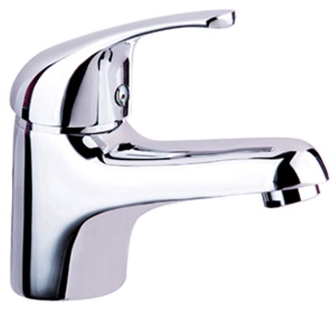 Diaz 2 Chrome Basin Mixer Solid Handle