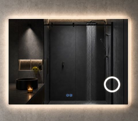 Vivian Clive Rectangle D & M 900 x 700 LED Mirror