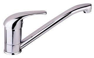 Diaz 2 Chrome Sink Mixer Solid Handle