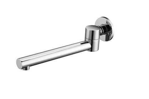 Ramsay Round Chrome Swivel Bath Spout 227mm