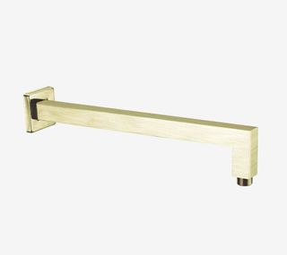 SQUARE SHOWER ARM BRUSHED GOLD