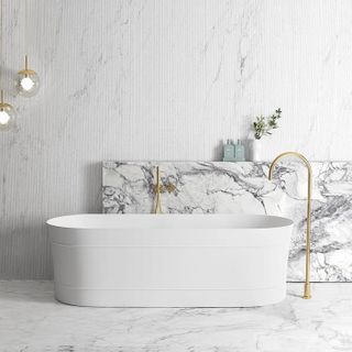 Attica Bondi Freestanding Bath 1700  MATTE White