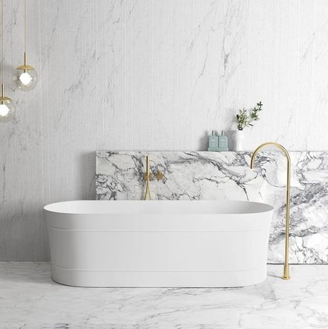 Attica Bondi Freestanding Bath 1700  MATTE White