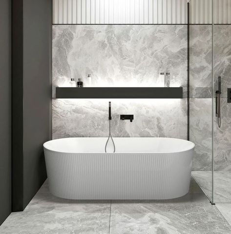 Attica Noosa Freestanding Bath 1700 GLOSS White