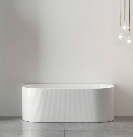 Attica Noosa Back to Wall Freestanding  Bath 1700 GLOSS White