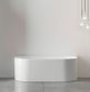 Attica Noosa Back to Wall Freestanding  Bath 1700 GLOSS White