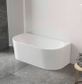 Attica Noosa Back to Wall Freestanding  Bath 1700 GLOSS White