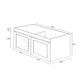 Hampton Mark II 750 Wall Hung Matte White Cabinet Only