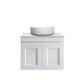 Hampton Mark II 600 Wall Hung Matte White Cabinet Only