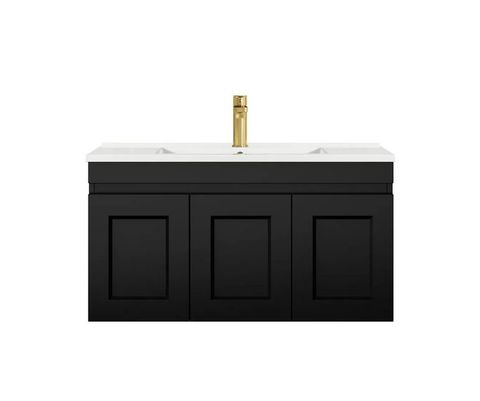 Hampton Mark II 900 Wall Hung Matte Black Cabinet Only