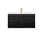 Hampton Mark II 900 Wall Hung Matte Black Cabinet Only