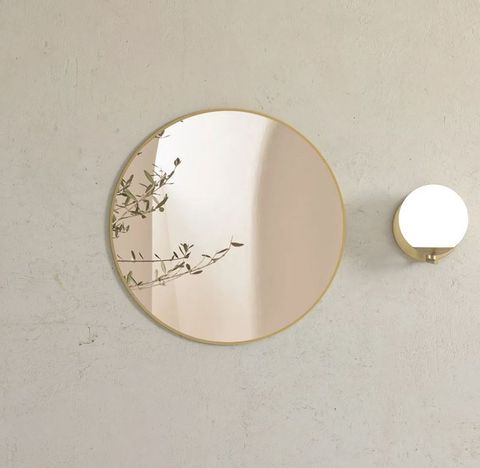 London Frame Mirror Brushed Gold 700mm