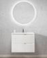 Noosa 750 Matte White Wall Hung Cabinet Only