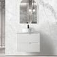 Noosa 750 Matte White Wall Hung Cabinet Only