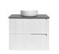 Noosa 750 Matte White Wall Hung Cabinet Only