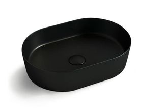 500X340 Oval Basin Matte Black