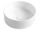 Marlo 400mm Fluted Round MATTE WHITE Basin