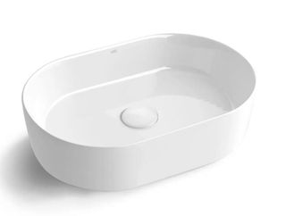 500X340 Oval Basin Gloss White