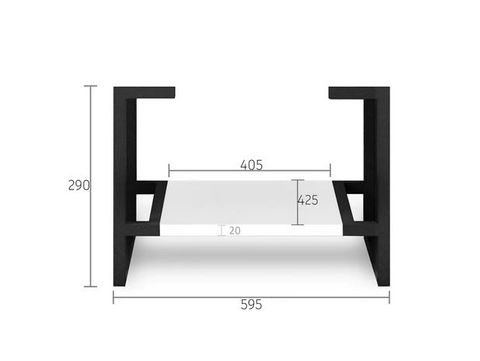 Leg For Noosa 600X450 Matte White Vanity