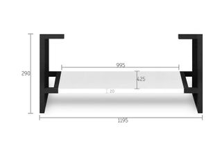 Leg For Noosa 1200X450 Matte White Vanity