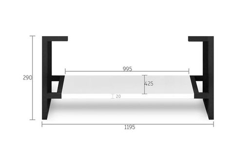 Leg For Noosa 1200X450 Matte White Vanity