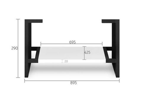 Leg For Noosa 900X450 Matte White Vanity