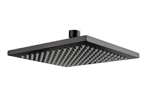 Savanna Square Matte Black 200mm Shower Head