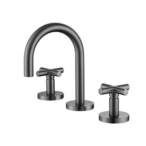 Ryker Gun Metal Basin Set 1/4 Turn