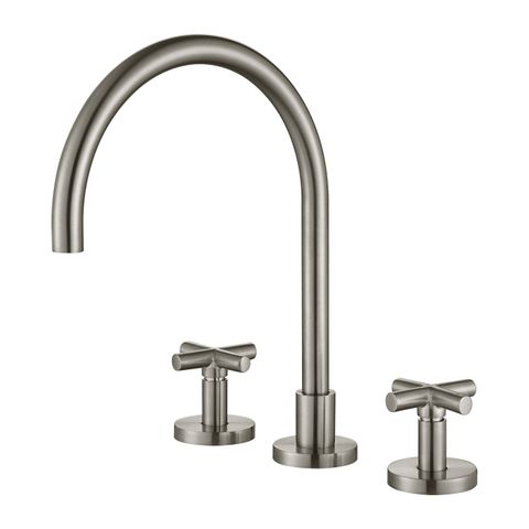 Ryker Brushed Nickel Kitchen Set 1/4 Turn