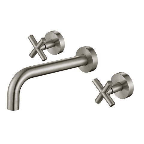 Ryker Brushed Nickel Bath Set 1/4 Turn