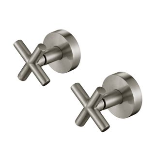 Ryker Brushed Nickel Wall Top Assemblies 1/4 Turn