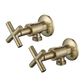 Ryker Brushed Bronze Washing Machine Stops 1/4 Turn