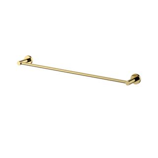 Star PVD Polished Brass Single Towel Rail 600mm