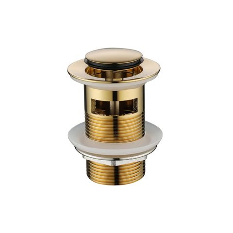 Star PVD Polished Brass 32mm Pop- Up Waste With Overflow