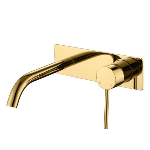 Star PVD Polished Brass 35mm Wall Combination