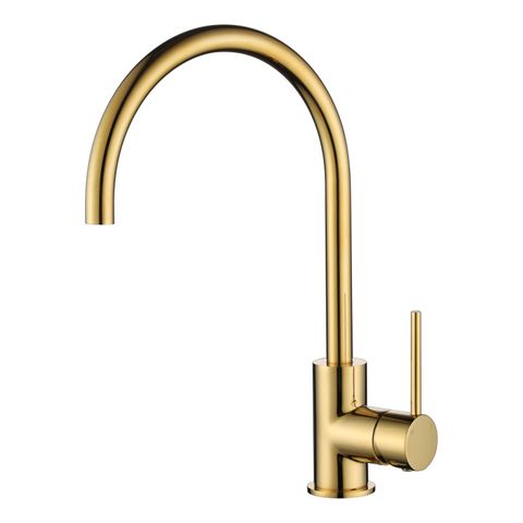 Star PVD Polished Brass 35mm Kitchen Mixer