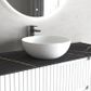 London Solid Surface Round Basin Matte White