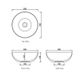 London Solid Surface Round Basin Matte White