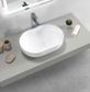 Portofino Solid Surface Basin Matte White 500x350x135