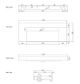 Moonlight 1200mm solid surface top