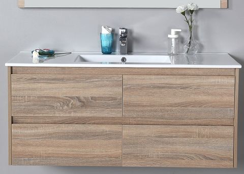 Leo 1200 WH Vanity Cabinet