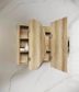 LED BONDI 1200x750 Shaving Cabinet Natural Oak