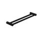 MECCA CARE 25MM DOUBLE TOWEL GRAB RAIL 600MM MATTE BLACK