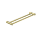 MECCA CARE 25MM DOUBLE TOWEL GRAB RAIL 900MM BRUSHED GOLD